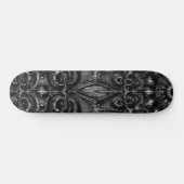 Charcoal Mandala Skateboard (Horizontal)