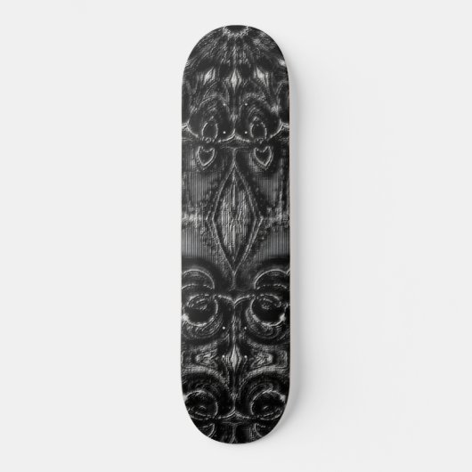 Charcoal Mandala Skateboard (Vorderseite)