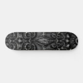 Charcoal Mandala Skateboard (Horizontal)