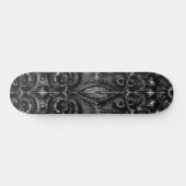 Charcoal Mandala Skateboard (Horizontal)