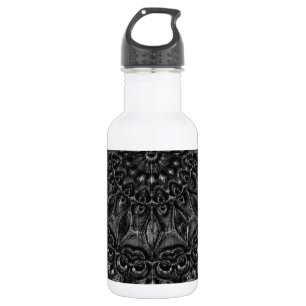 Charcoal Mandala Stainless Steel Water Bottle Edelstahlflasche