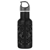 Charcoal Mandala Stainless Steel Water Bottle Edelstahlflasche (Rückseite)