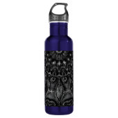 Charcoal Mandala Stainless Steel Water Bottle Edelstahlflasche (Vorderseite)