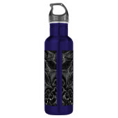 Charcoal Mandala Stainless Steel Water Bottle Edelstahlflasche (Rückseite)