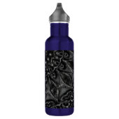 Charcoal Mandala Stainless Steel Water Bottle Edelstahlflasche (Rechts)