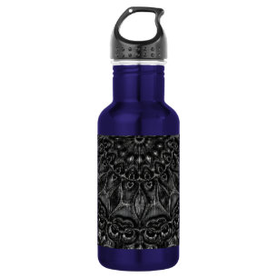 Charcoal Mandala Stainless Steel Water Bottle Edelstahlflasche