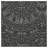 Charcoal Mandala Stoff (Nahaufnahme)