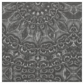 Charcoal Mandala Stoff (Nahaufnahme)