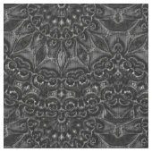 Charcoal Mandala Stoff (Nahaufnahme)