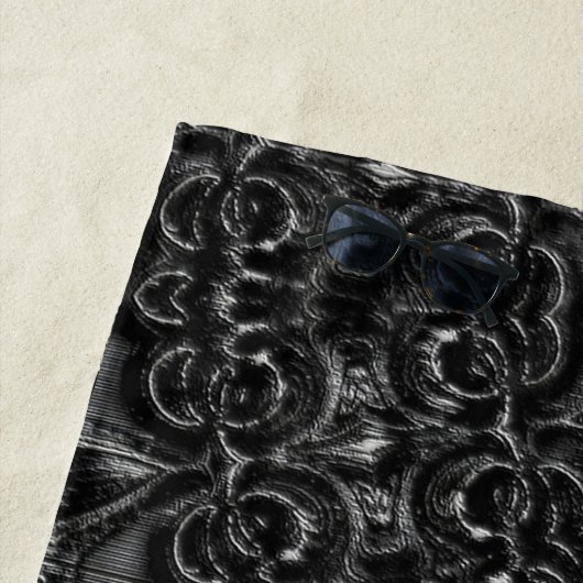 Charcoal Mandala Strandtuch (Beispiel)