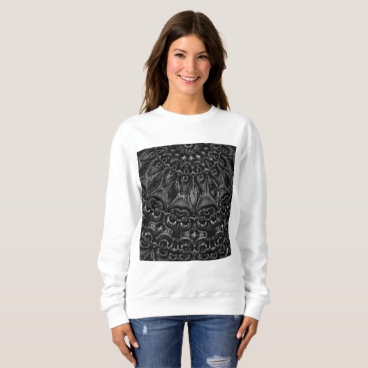 Charcoal Mandala Sweatshirt (Vorne ganz)