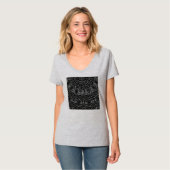 Charcoal Mandala T-Shirt (Vorderseite Vollansicht)