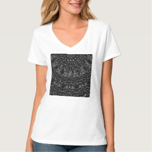 Charcoal Mandala  T-Shirt
