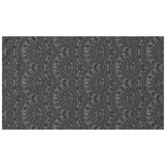 Charcoal Mandala Tabletten Tischdecke (Vorderseite (Horizontal))