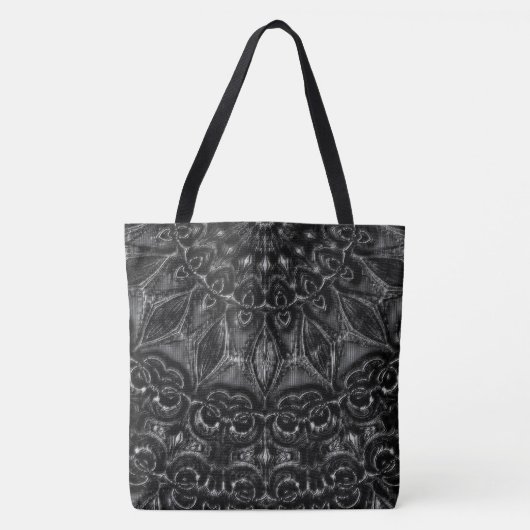 Charcoal Mandala Tasche (Vorderseite)