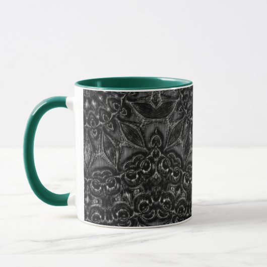 Charcoal Mandala Tasse (Links)