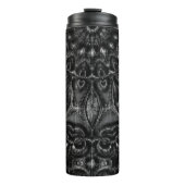 Charcoal Mandala Thermosbecher (Vorderseite)