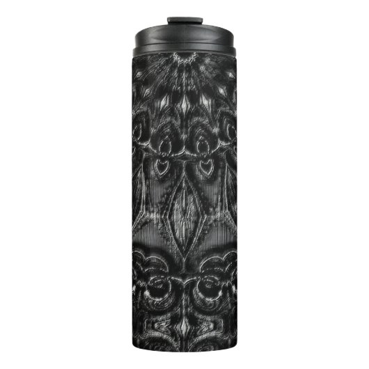 Charcoal Mandala Thermosbecher (Vorderseite)