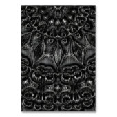 Charcoal Mandala Tischnummer (Rückseite)