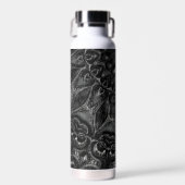 Charcoal Mandala Trinkflasche (Vorne)