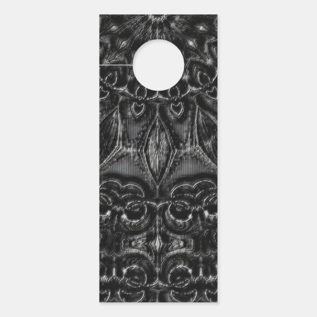 Charcoal Mandala Türanhänger (Vorderseite)