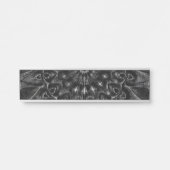 Charcoal Mandala Türschild (Vorderseite )