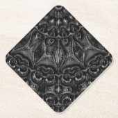 Charcoal Mandala Untersetzer (Vorderseite)