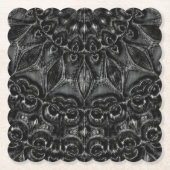 Charcoal Mandala Untersetzer (Vorderseite)