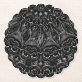 Charcoal Mandala Untersetzer (Vorderseite)