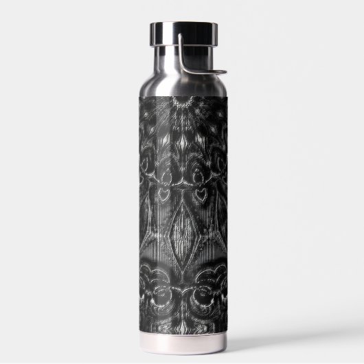 Charcoal Mandala Wasserflasche Trinkflasche (Links)