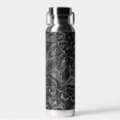 Charcoal Mandala Wasserflasche Trinkflasche (Vorne)