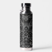 Charcoal Mandala Wasserflasche Trinkflasche (Rechts)