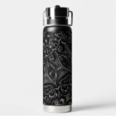 Charcoal Mandala Wasserflasche Trinkflasche (Hinten)
