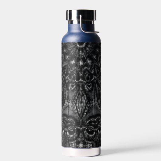 Charcoal Mandala Wasserflasche Trinkflasche (Links)