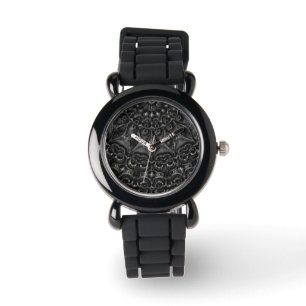 Charcoal Mandala Watch Armbanduhr