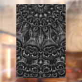 Charcoal Mandala Window Cling Fensteraufkleber (Blatt 2)