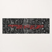 Charcoal Mandala Yoga Mat Yogamatte (Rückseite (Horizontal))