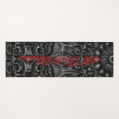 Charcoal Mandala Yoga Mat Yogamatte (Vorderseite (Horizontal))