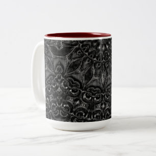 Charcoal Mandala Zweifarbige Tasse