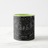 Charcoal Mandala Zweifarbige Tasse (Mittel)