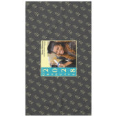 Charcoal Modern Graduation Photo Cap Pattern Tischdecke (Vorderseite)