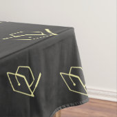 Charcoal Modern Graduation Photo Cap Pattern Tischdecke (Beispiel)