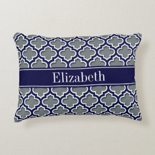 Charcoal Navy Welch marokkanische Navy #5DS Navy M Zierkissen