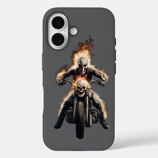 Charcoal Nightmare - Tinte-Stainted Skull iPhone C Case-Mate iPhone Hülle (Rückseite)