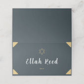 Charcoal Passover Platzkarte (Außenseite Aufgefaltet)