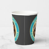 Charcoal Photo Modern Graduation Party Pappbecher (Rechts)