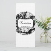 Charcoal Rose Wedding Suite - Einladung (Stehend Vorderseite)