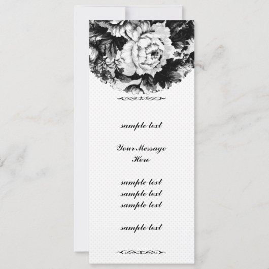 Charcoal Rose Wedding Suite - Einladung (Rückseite)