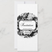 Charcoal Rose Wedding Suite - Einladung (Vorderseite)