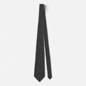 Charcoal & Silver Smoke Marmor Krawatte (Vorderseite)